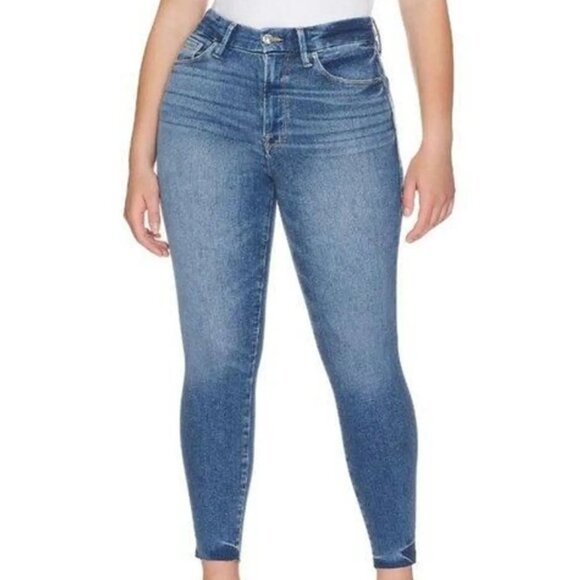 Good American Denim - GOOD AMERICAN x Calik Denim Womens Always Fits Good Legs Crop Jeans Size 6-12